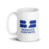 Bedrock Concrete White glossy mug