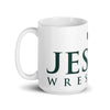 Strake Jesuit Wrestling White Glossy Mug