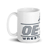 OE-STA Wrestling Club White glossy mug