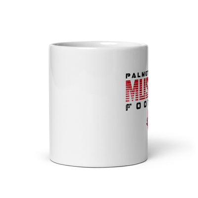 Palmetto Middle Football White White Glossy Mug