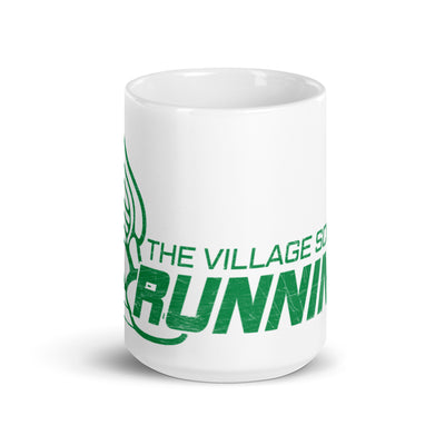 The Village School Running White Glossy Mug