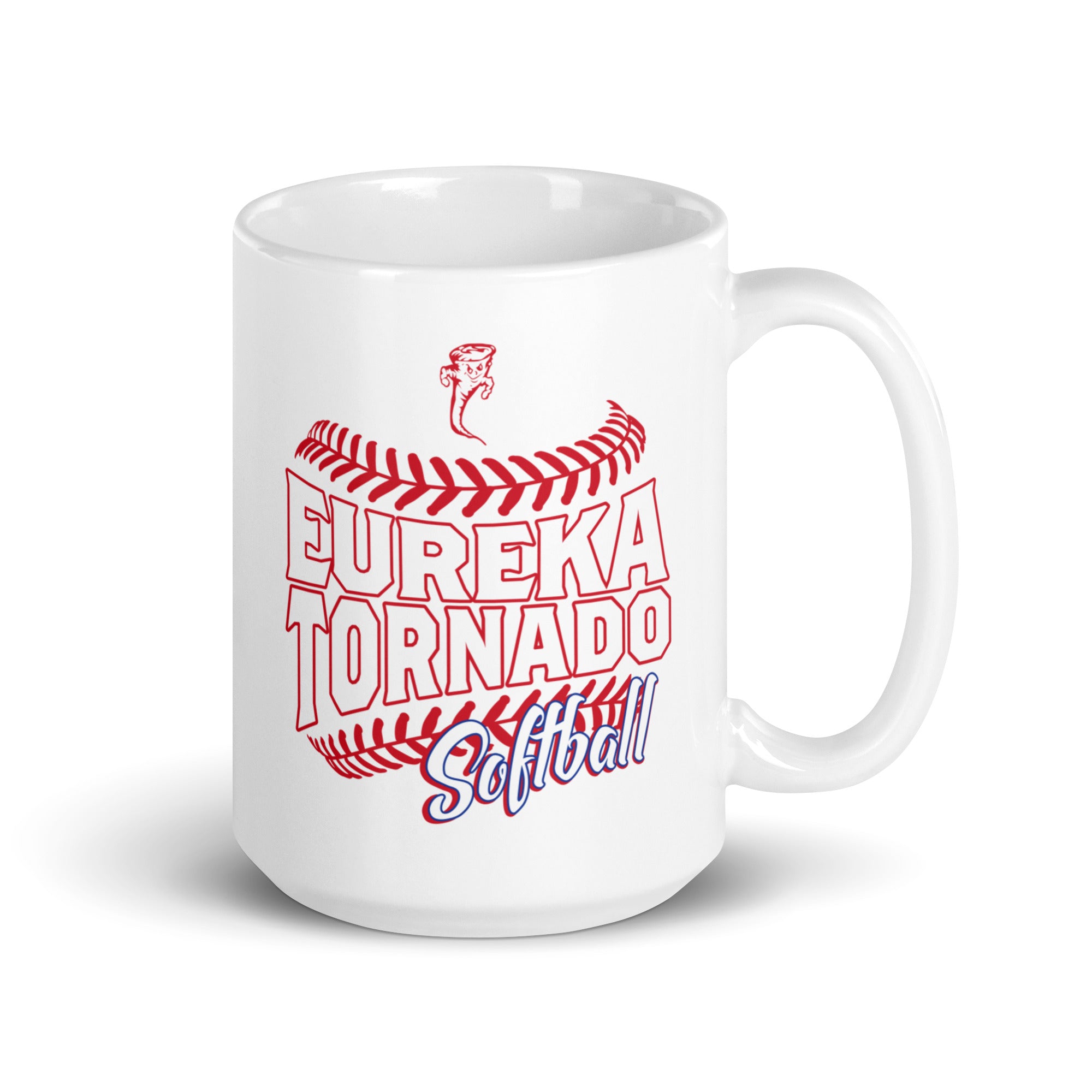 Eureka Softball White Glossy Mug