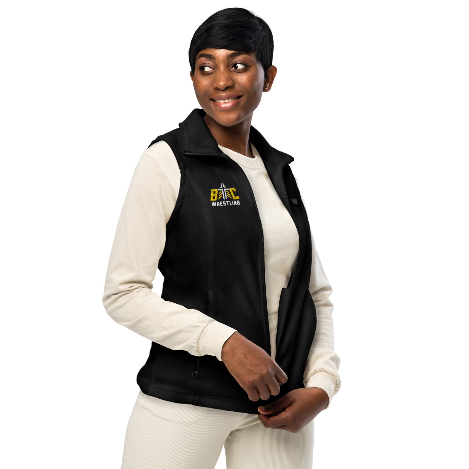BC Wrestling Women’s Columbia fleece vest