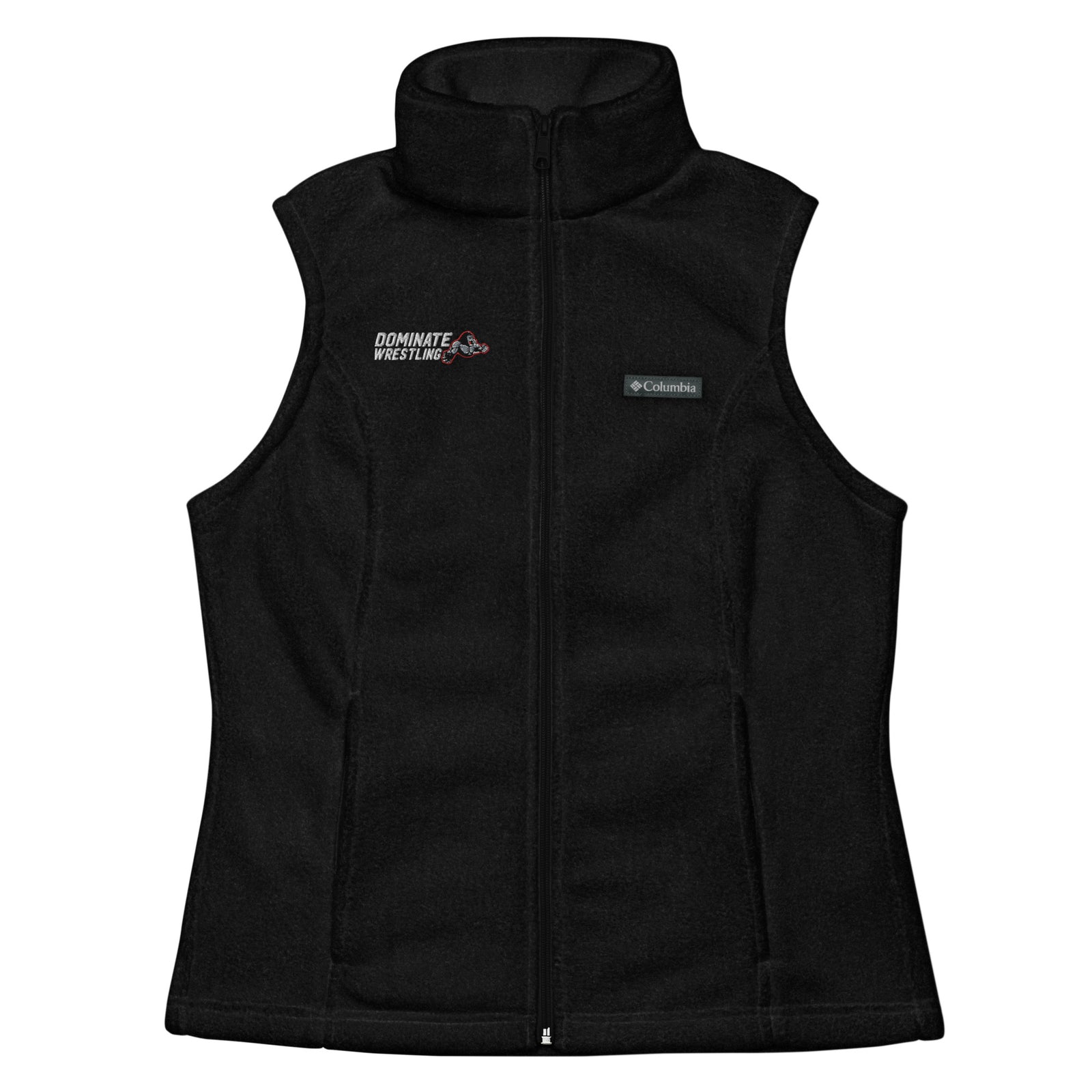 Dominate Wrestling  Embroidered Womens Columbia Fleece Vest