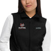 Palmetto Middle Football Embroidery-Black  Womens Columbia Fleece Vest