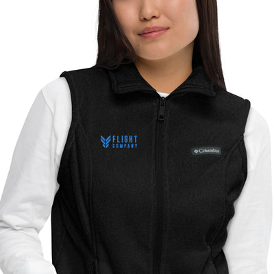 Flight Company  Embroidered Womens Columbia Fleece Vest
