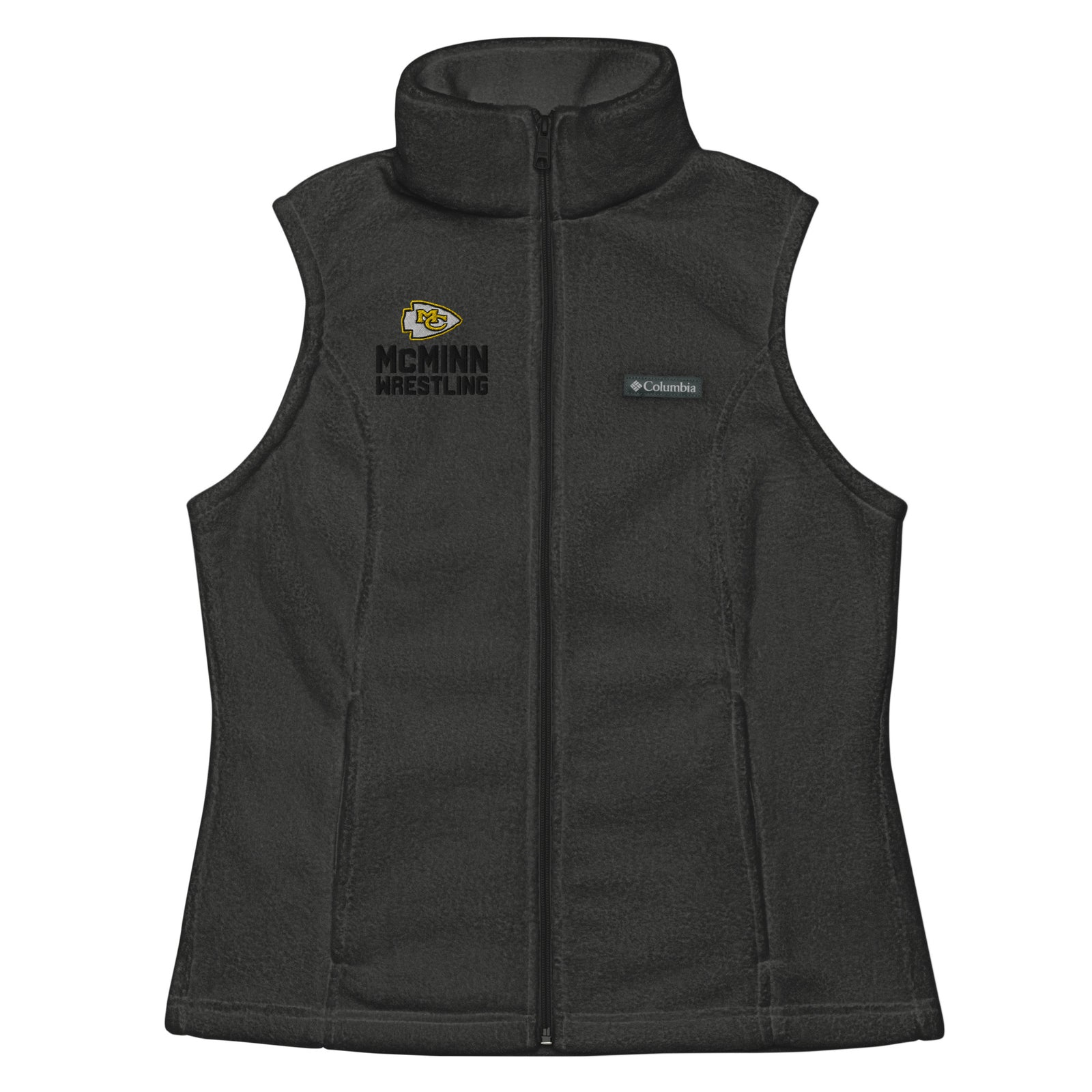 McMinn High School Wrestling  Grey Womens Columbia Fleece Vest