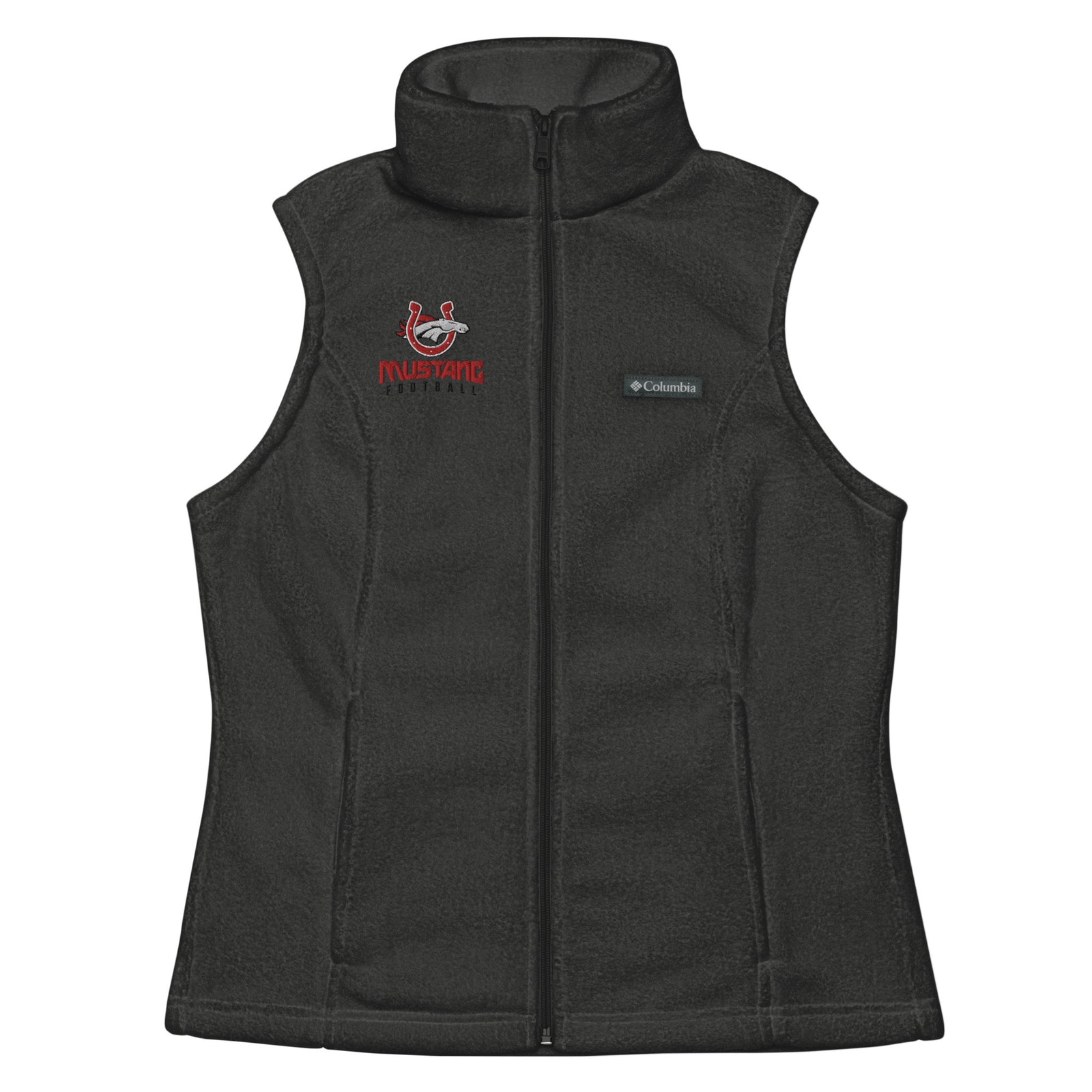 Palmetto Middle Football Embroidery-Grey Womens Columbia Fleece Vest