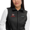 Palmetto Middle Football Embroidery-Grey Womens Columbia Fleece Vest