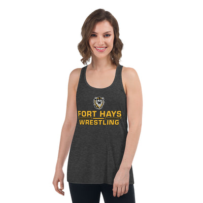 Fort Hays State University Wrestling Women's Flowy Racerback Tank