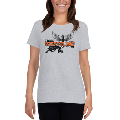 Tiger Wrestling Club Womens Loose Crew Neck Tee