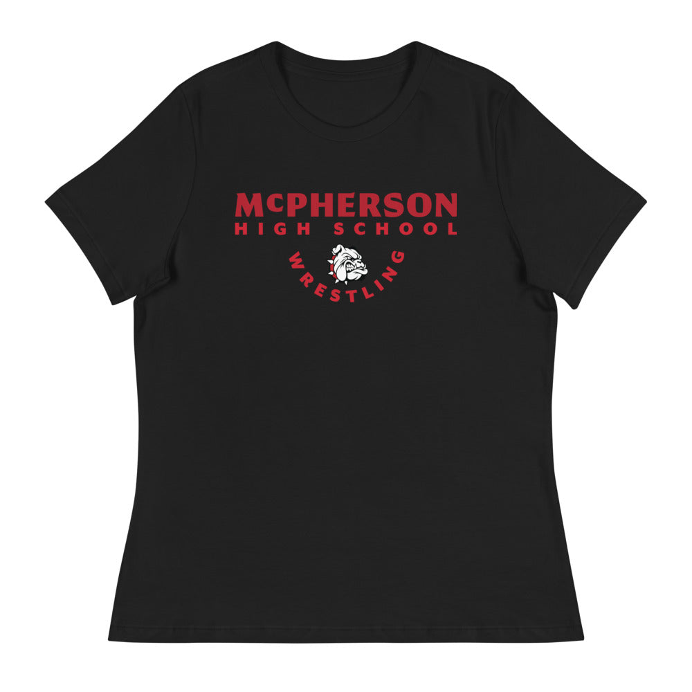 McPherson Wrestling Women's Relaxed T-Shirt