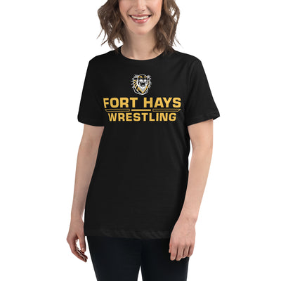 Fort Hays State University Wrestling Women's Relaxed T-Shirt