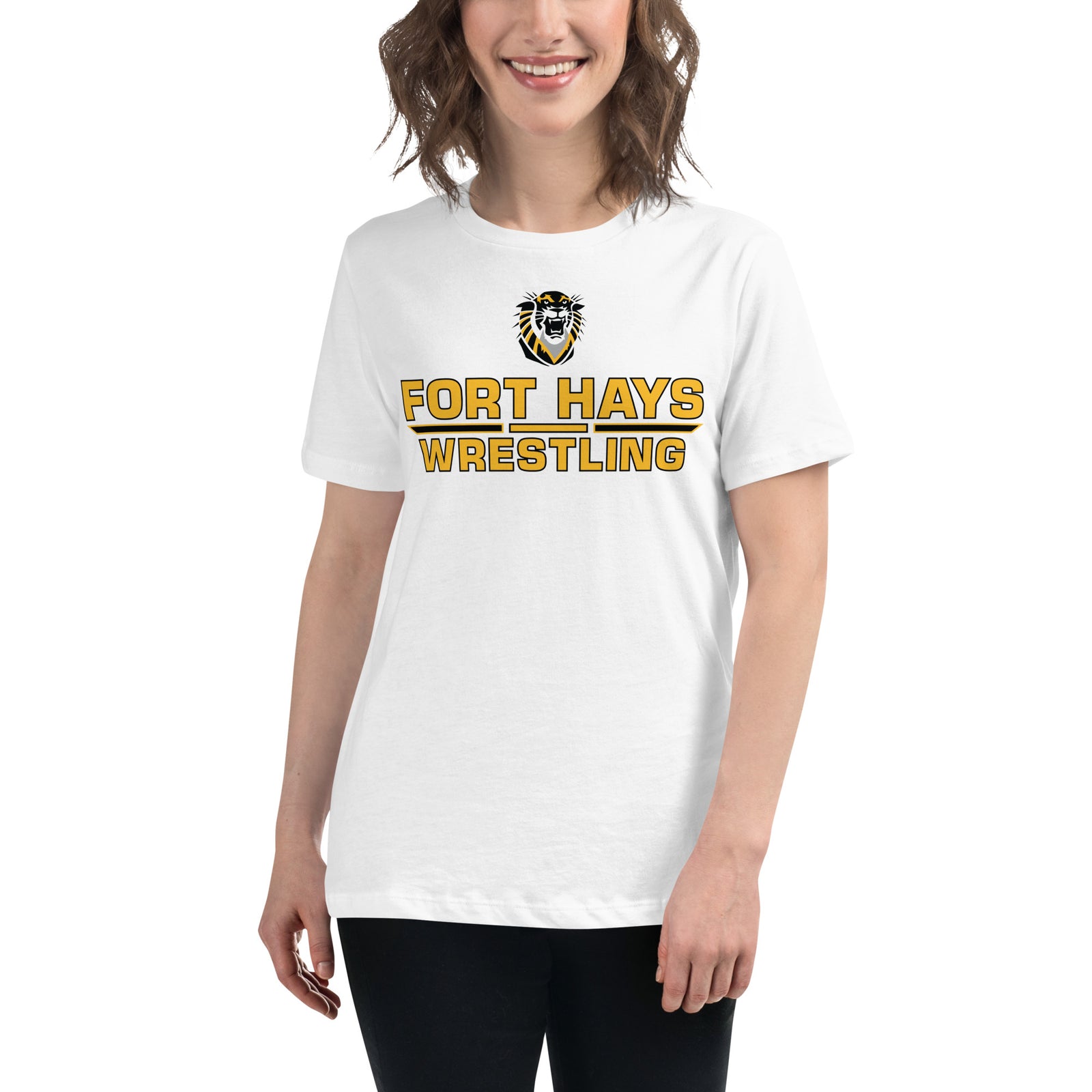 Fort Hays State University Wrestling Women's Relaxed T-Shirt