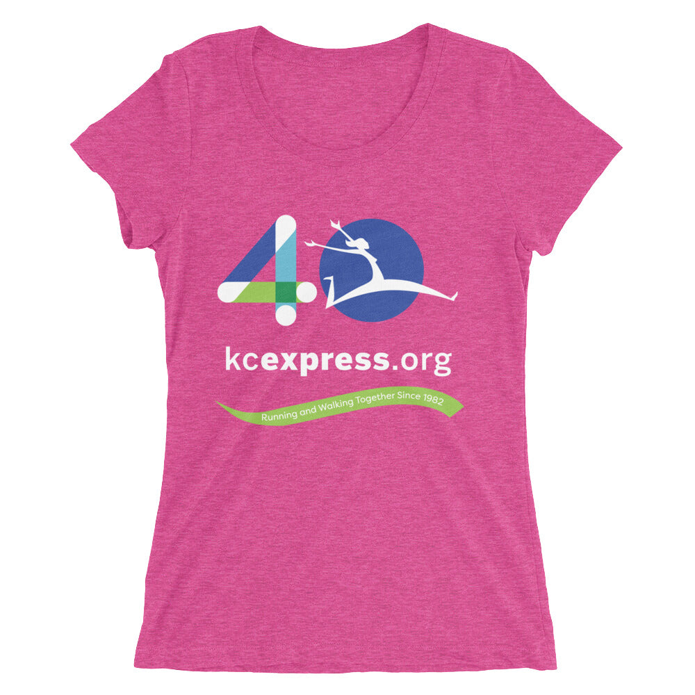 KC Express 40 Year Anniversary Ladies' short sleeve t-shirt
