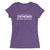 Northwestern Basketball Ladies' short sleeve triblend t-shirt