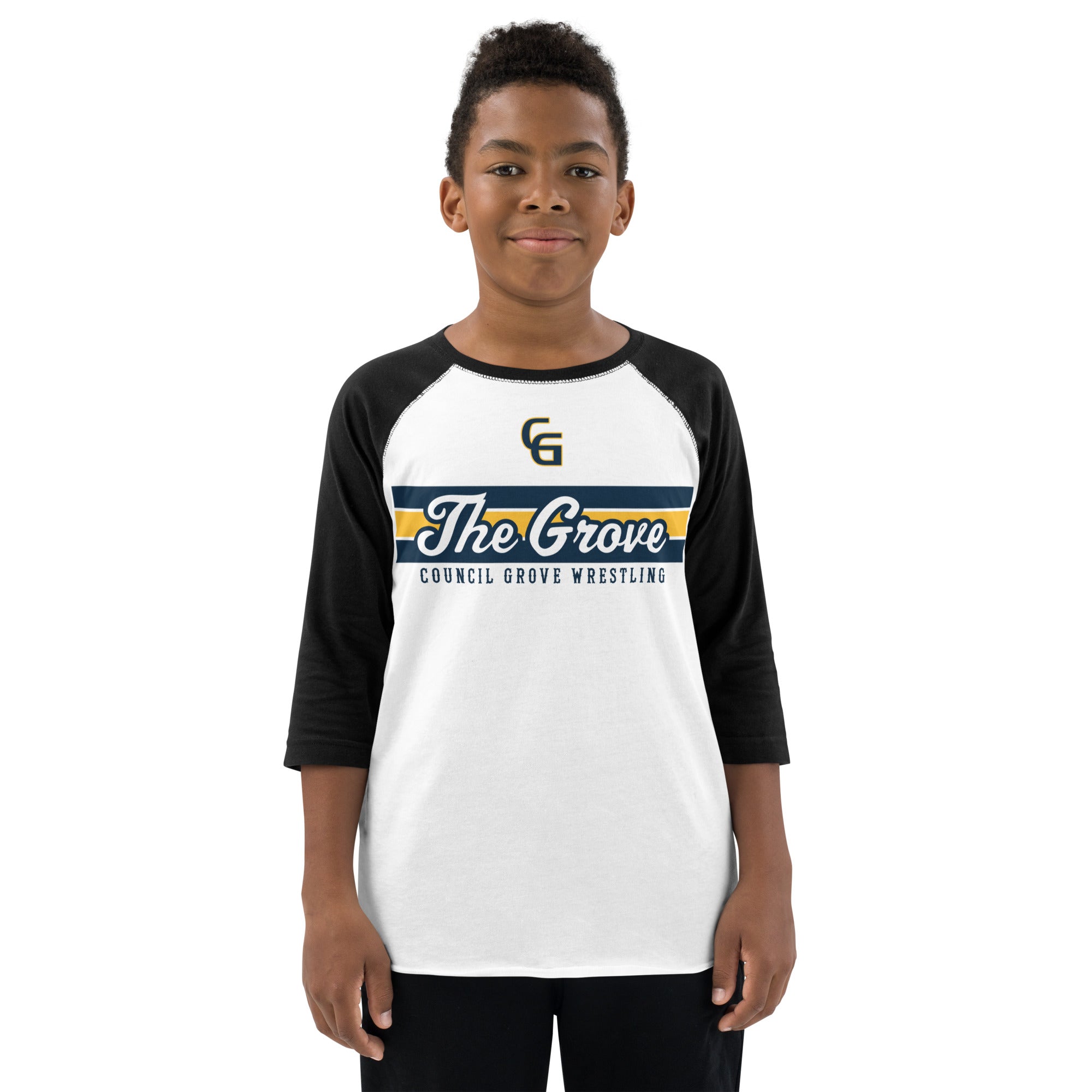 Council Grove Wrestling Youth baseball shirt