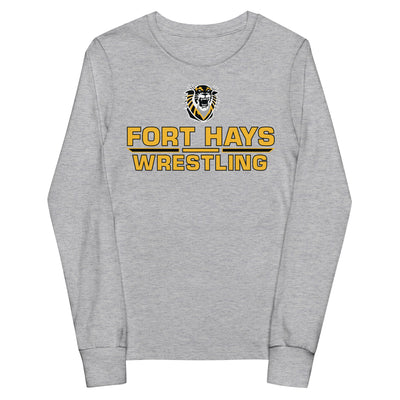 Fort Hays State University Wrestling Youth long sleeve tee