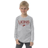 Lions Wrestling Retro Youth long sleeve tee