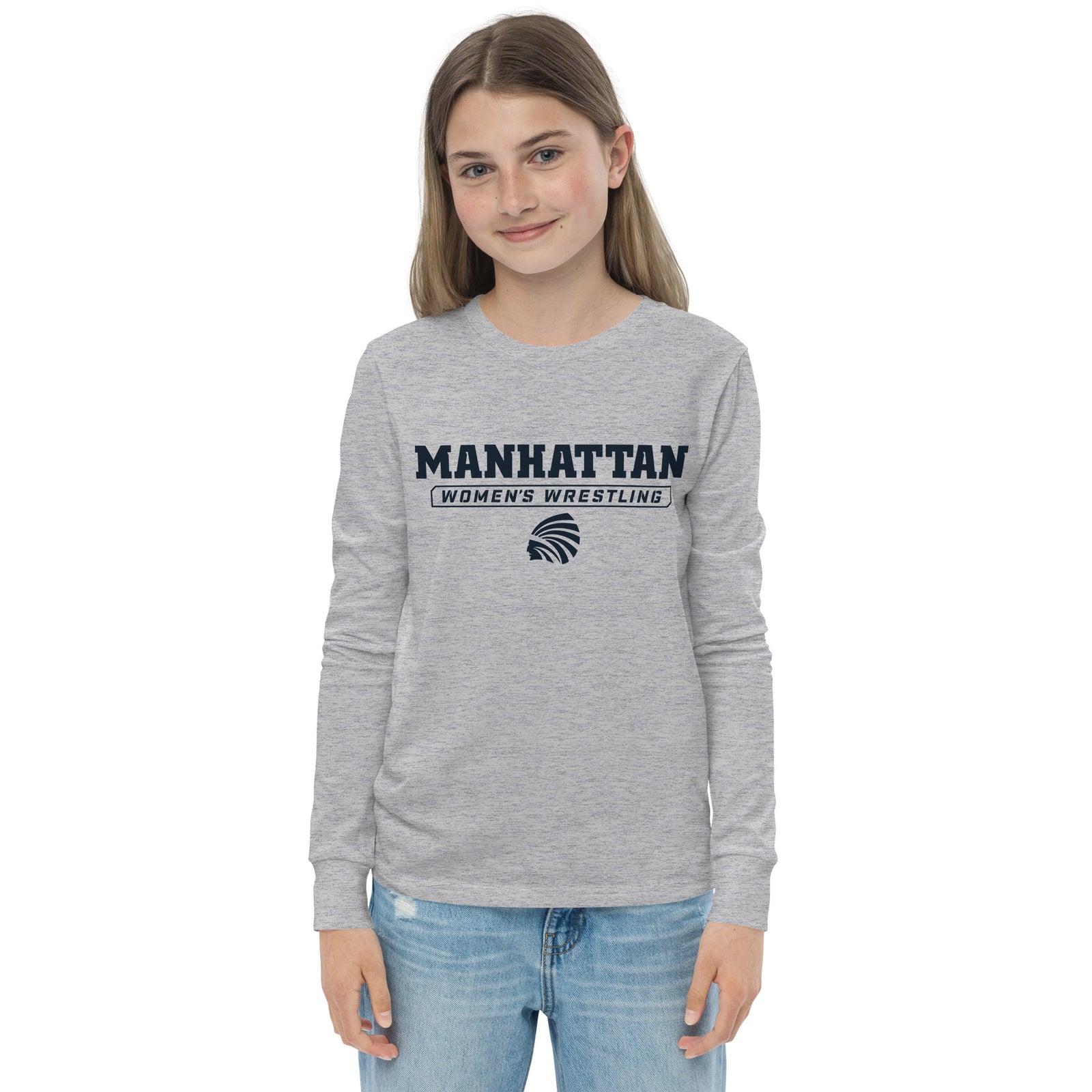 M Women’s Wrestling Youth long sleeve tee