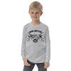 Burlington HS Wrestling Row The Boat (Front + Back) Youth Long Sleeve Tee
