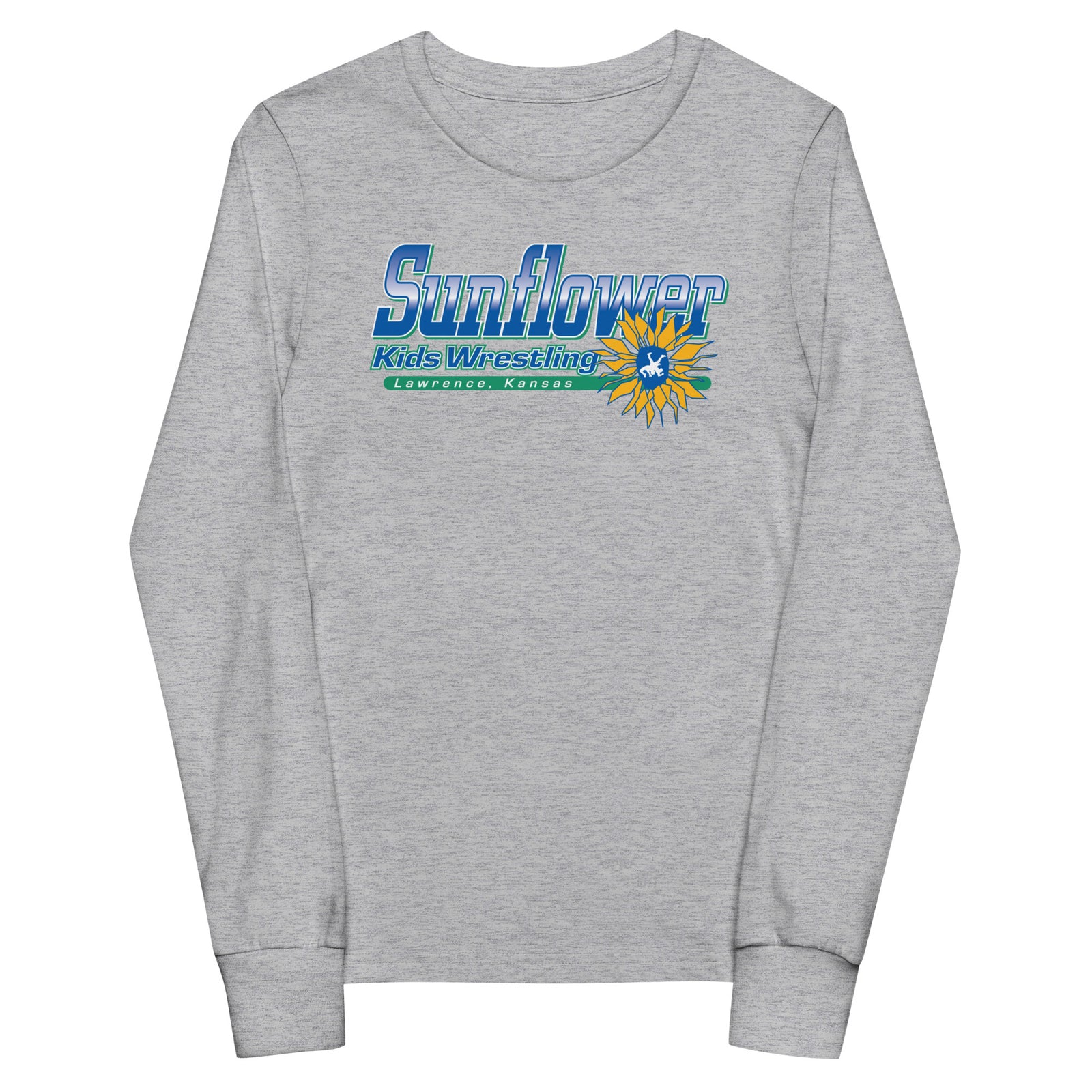 Sunflower Kids Wrestling Club Lawrence, KS Youth Long Sleeve Tee
