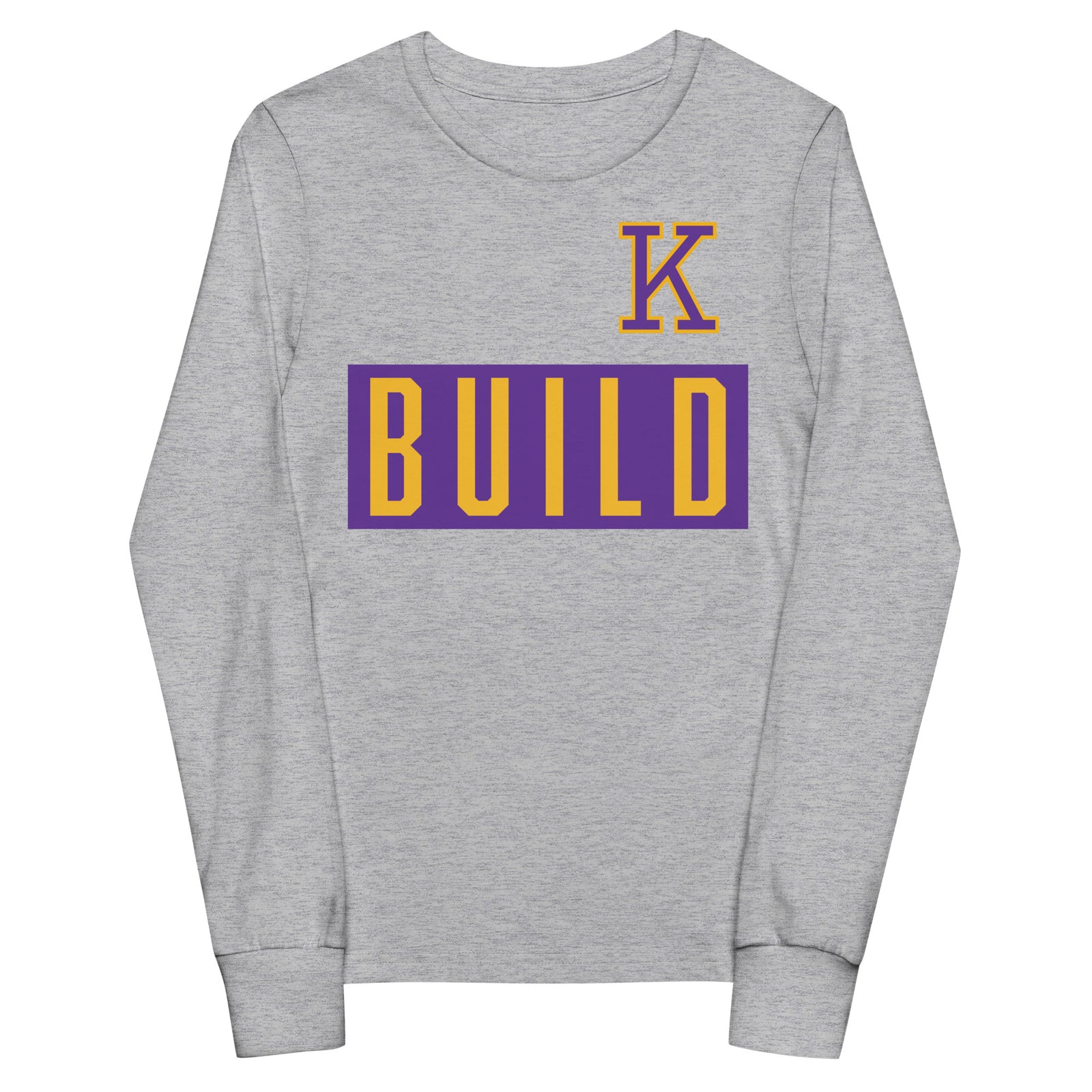 Kearney High School Wrestling K Build Youth long sleeve tee