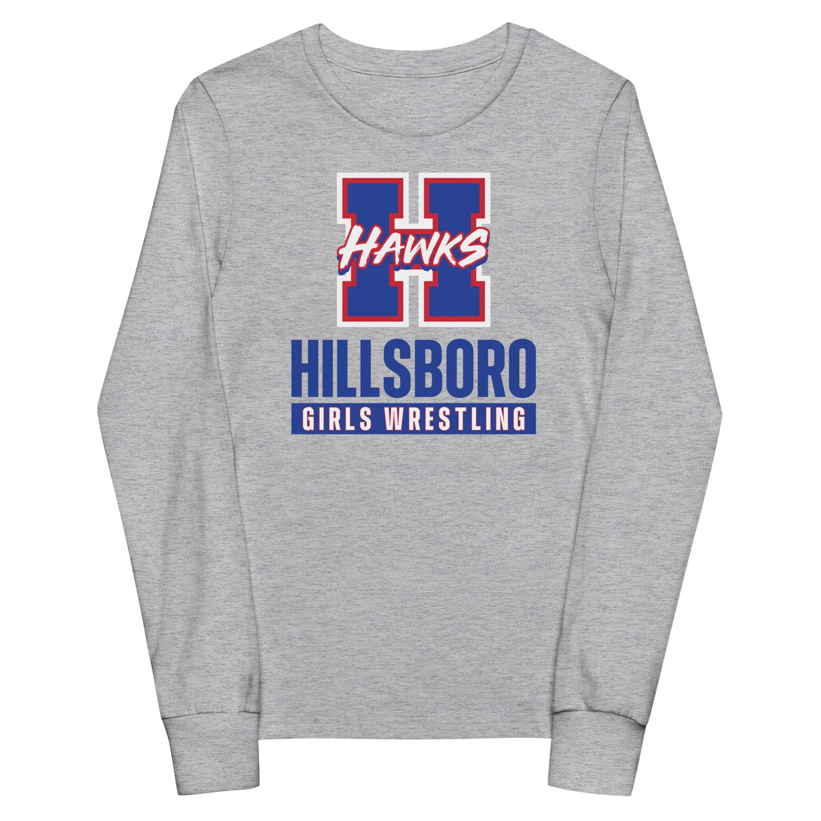 Hillsboro High School  Girls Wrestling Youth Long Sleeve Tee