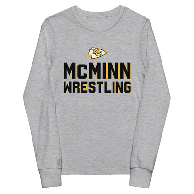 McMinn High School Wrestling  Youth Long Sleeve Tee
