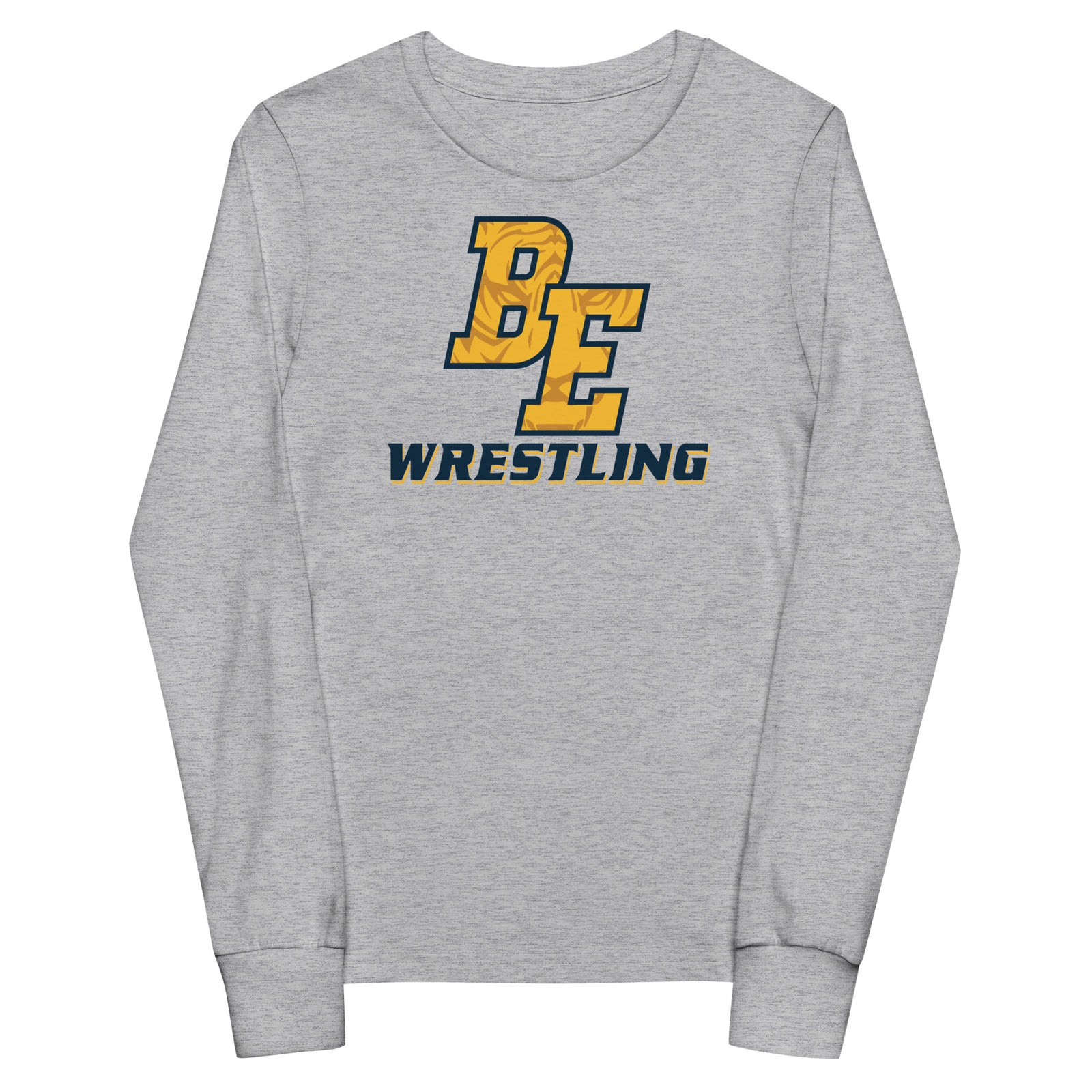 Burlington-Edison HS Wrestling BE Design  Youth Long Sleeve Tee