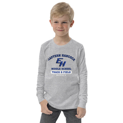 Eastern Hancock MS Track Royals Youth Long Sleeve Tee