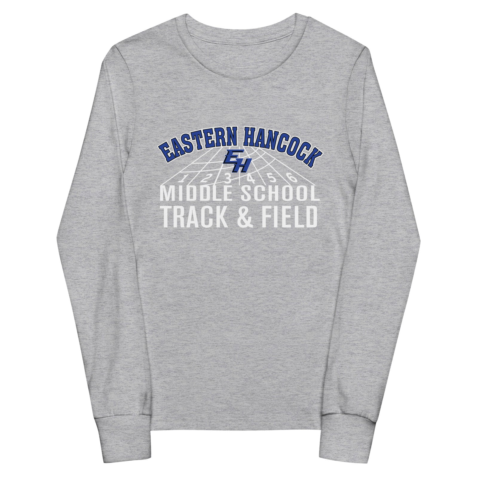 Eastern Hancock MS Track Track & Field  Youth Long Sleeve Tee