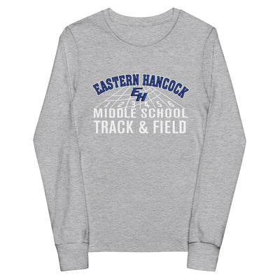 Eastern Hancock MS Track Track & Field  Youth Long Sleeve Tee