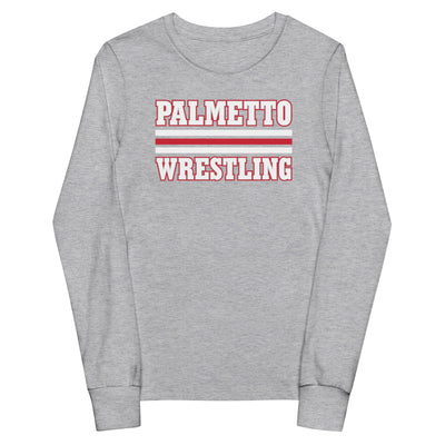 Palmetto Wrestling  Stripes Youth Long Sleeve Tee