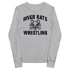 River Rats Wrestling  Grey Youth Long Sleeve Tee