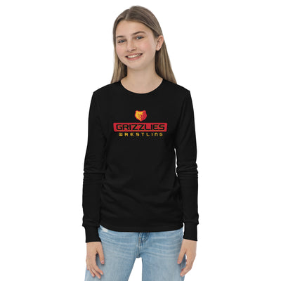 Labette County Wrestling Grizzlies Youth Long Sleeve Tee