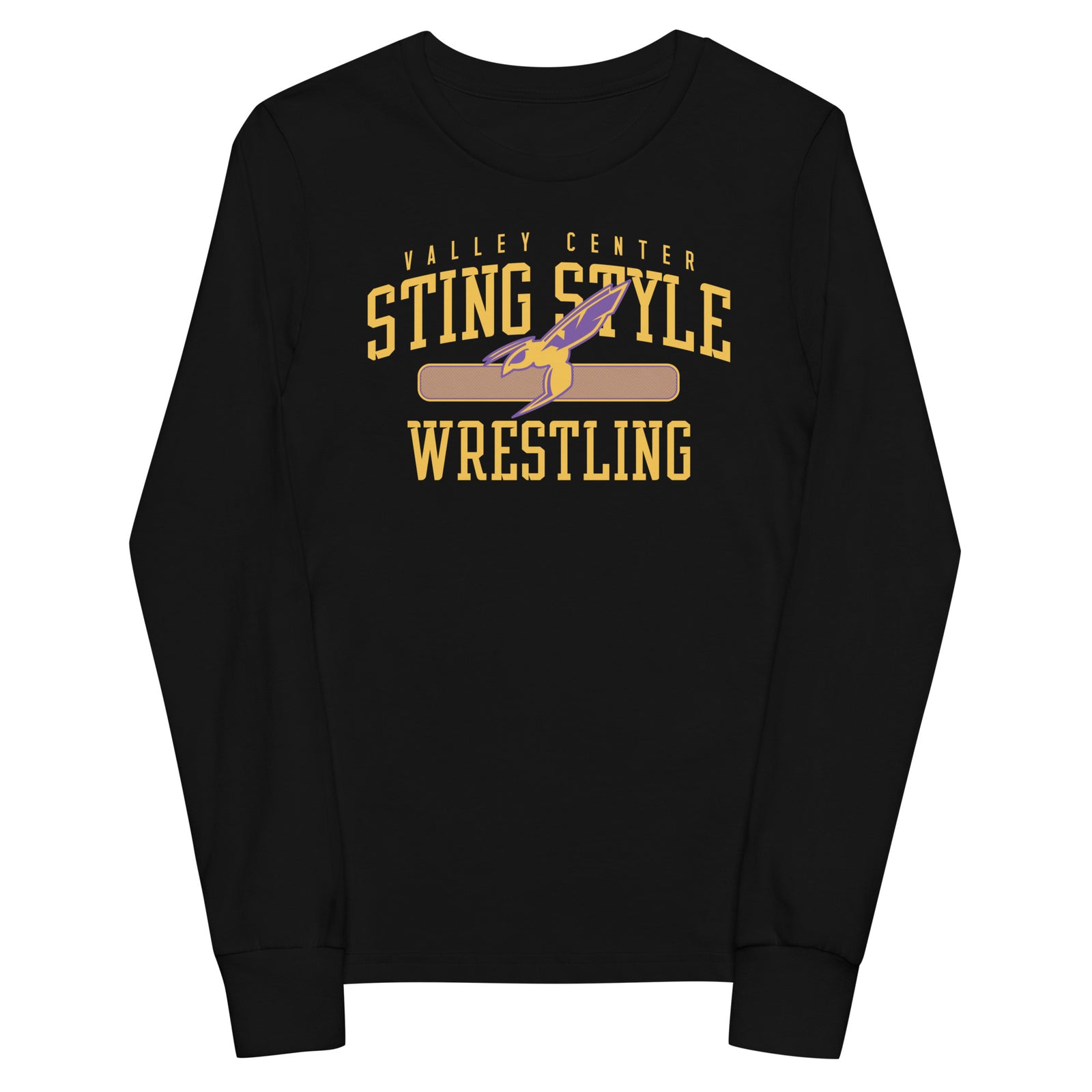 Valley Center Wrestling Club Banner Youth Long Sleeve Tee