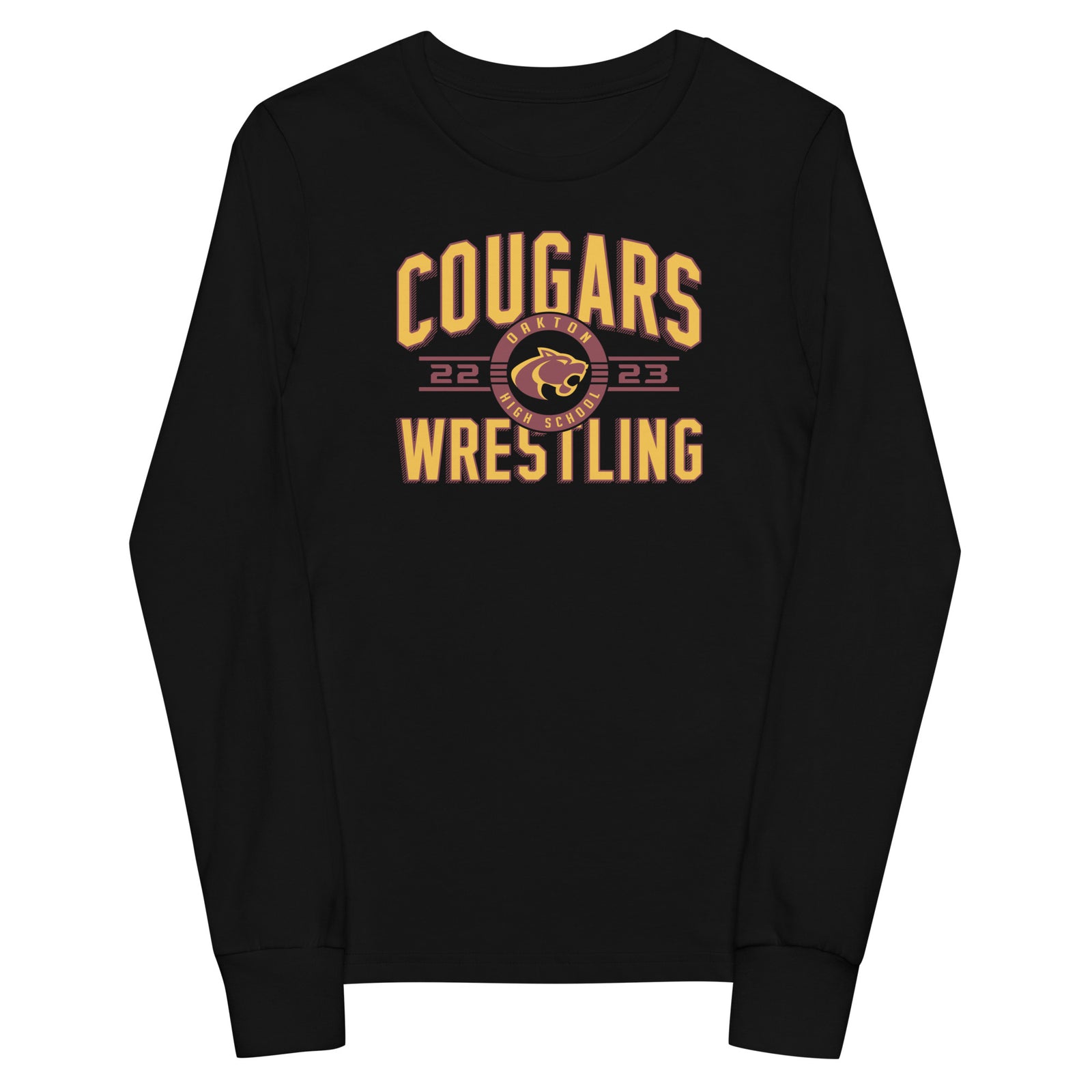 Oakton Wrestling Youth Long Sleeve Tee