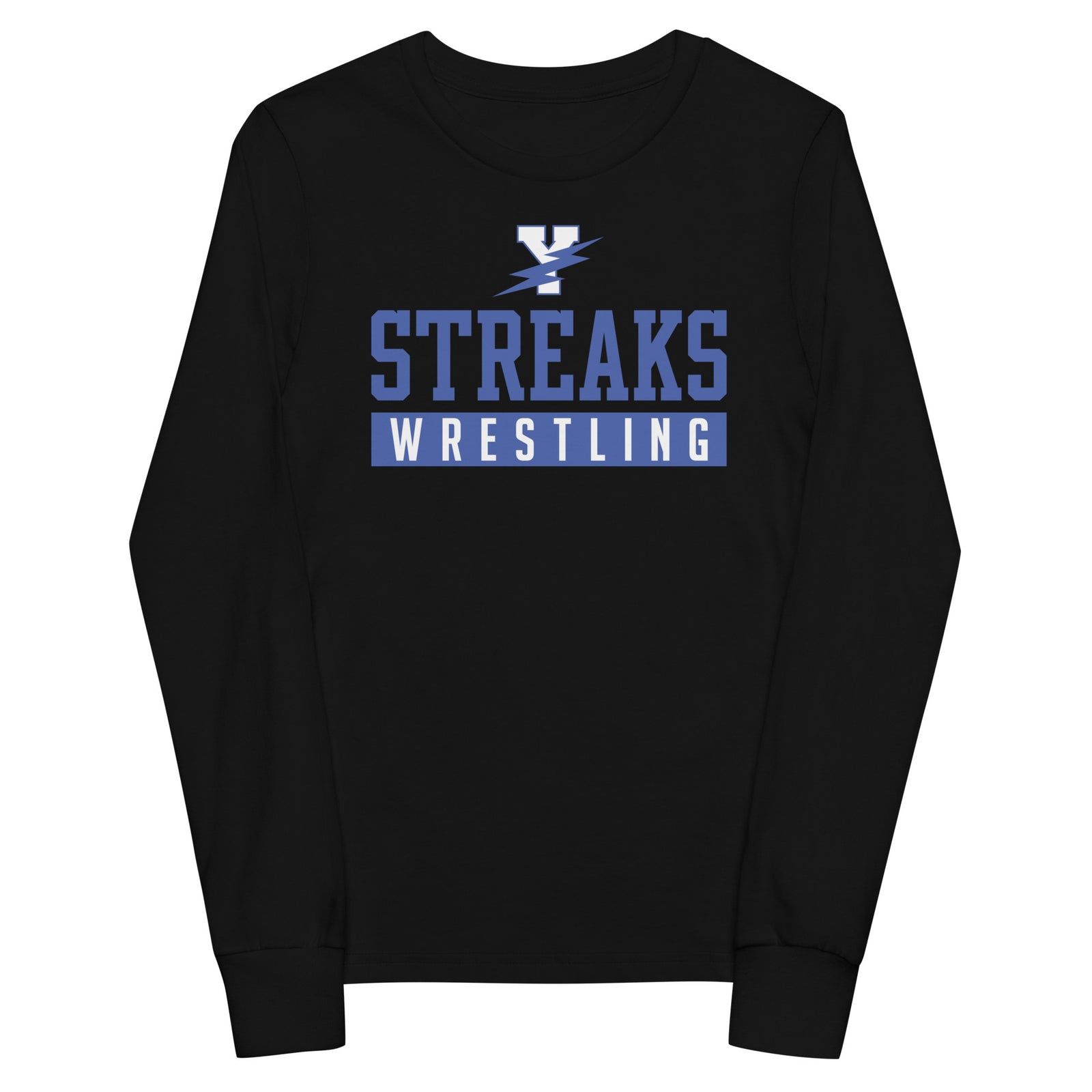 Streaks Wrestling  Youth Long Sleeve Tee