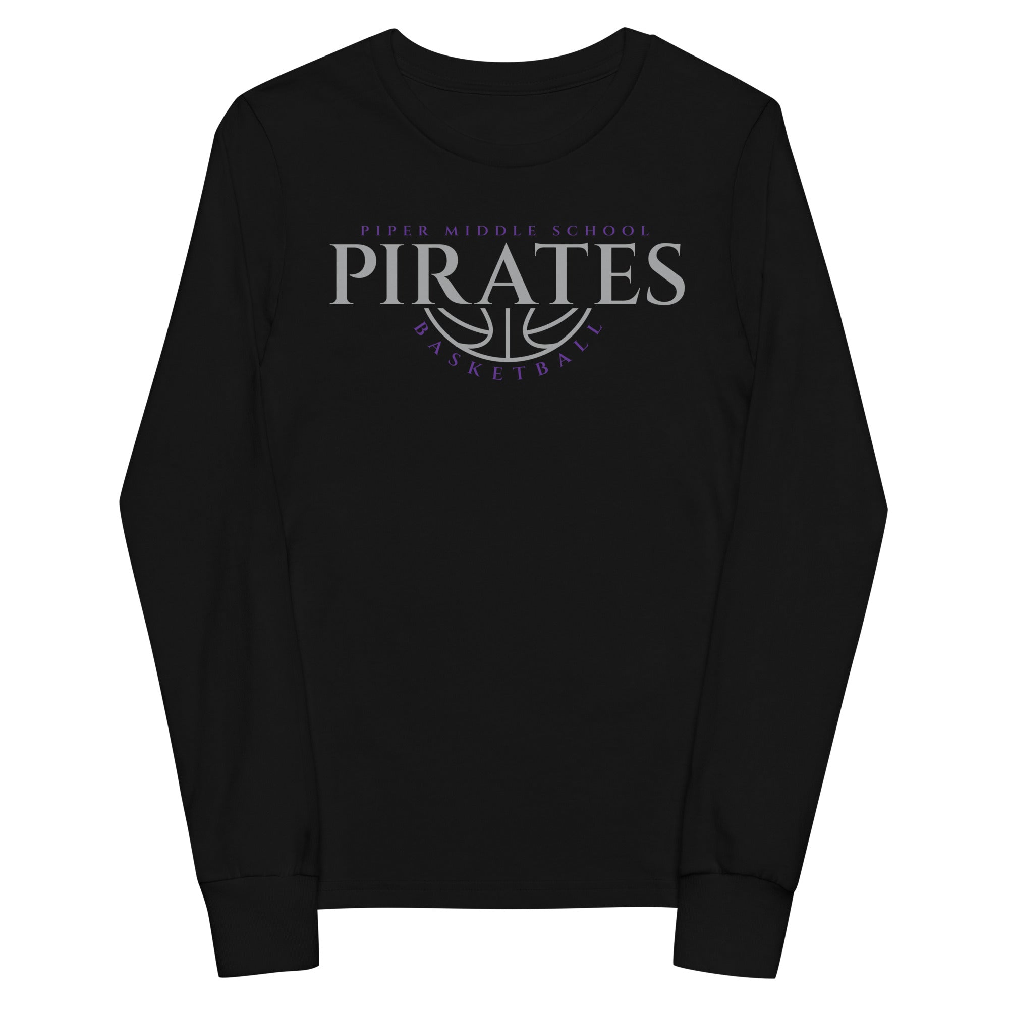 Piper Middle School Basketball Youth Long Sleeve Tee