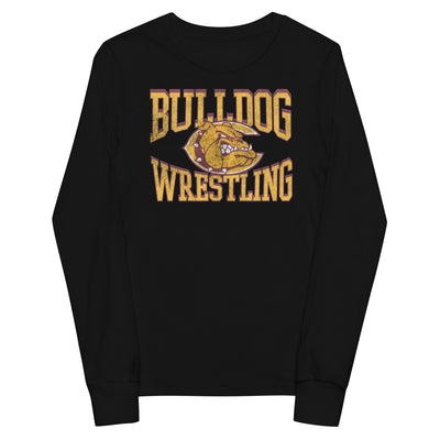 West Allis Central Wrestling Black Youth Long Sleeve Tee