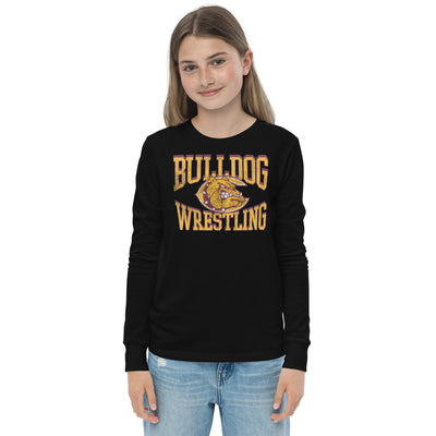 West Allis Central Wrestling Black Youth Long Sleeve Tee