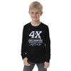Liberty State Wrestling Champs Black Design  Youth Long Sleeve Tee