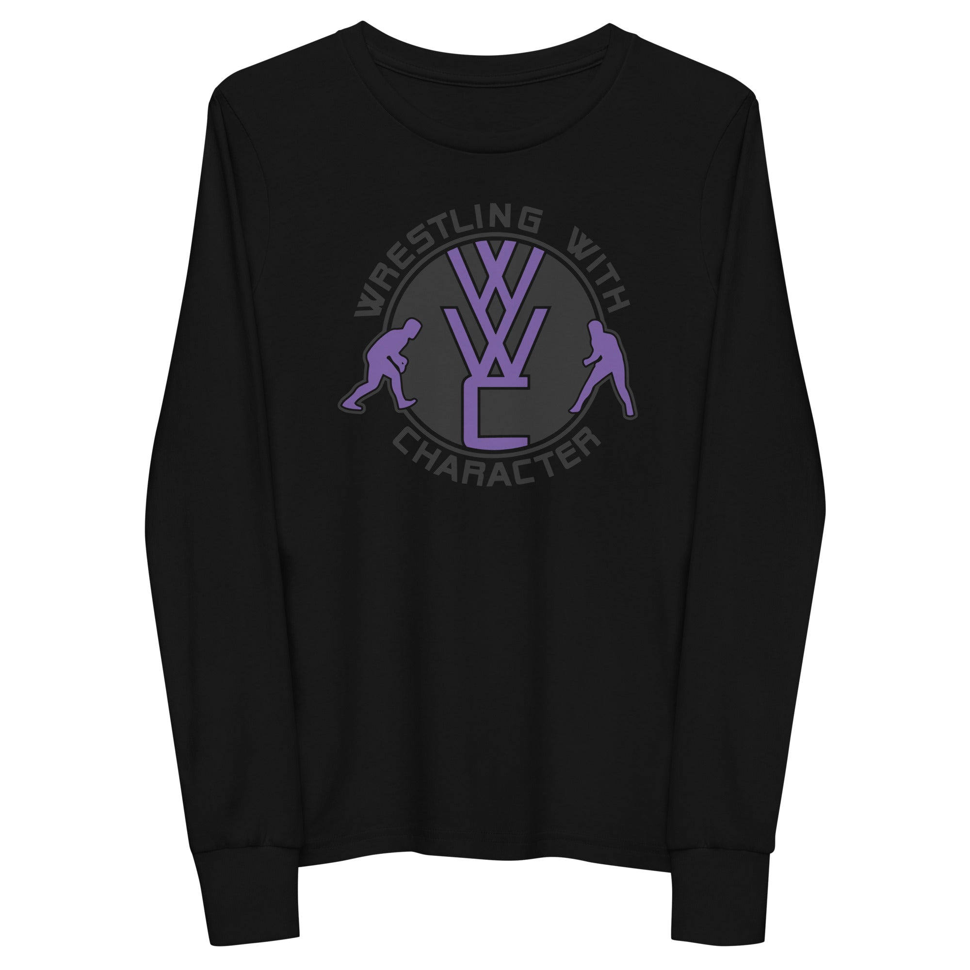 Wrestling With Character  Youth Long Sleeve Tee