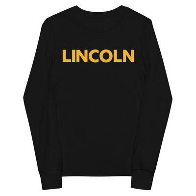 Lincoln Prep Booster Club Black Youth Long Sleeve Tee