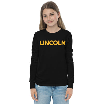 Lincoln Prep Booster Club Black Youth Long Sleeve Tee