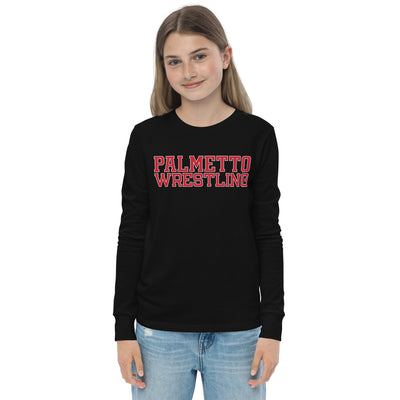 Palmetto Wrestling  Stripes Youth Long Sleeve Tee