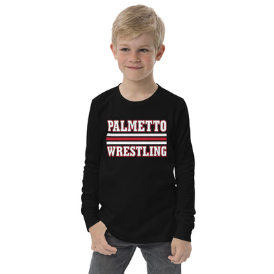 Palmetto Wrestling  Stripes Youth Long Sleeve Tee