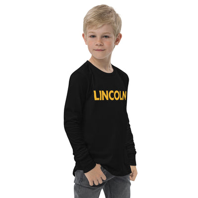 Lincoln Prep Booster Club Black Youth Long Sleeve Tee