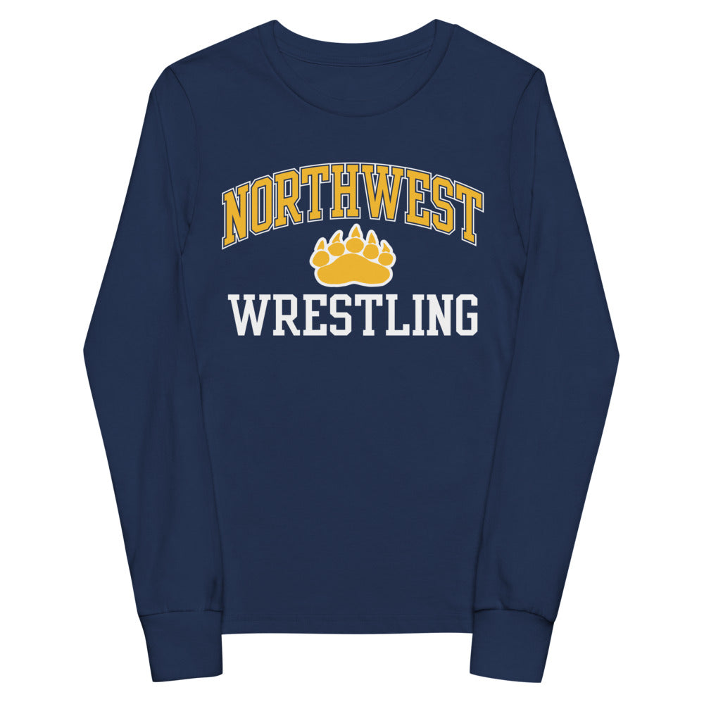Wichita Northwest HS Wrestling Super Soft Youth long sleeve tee